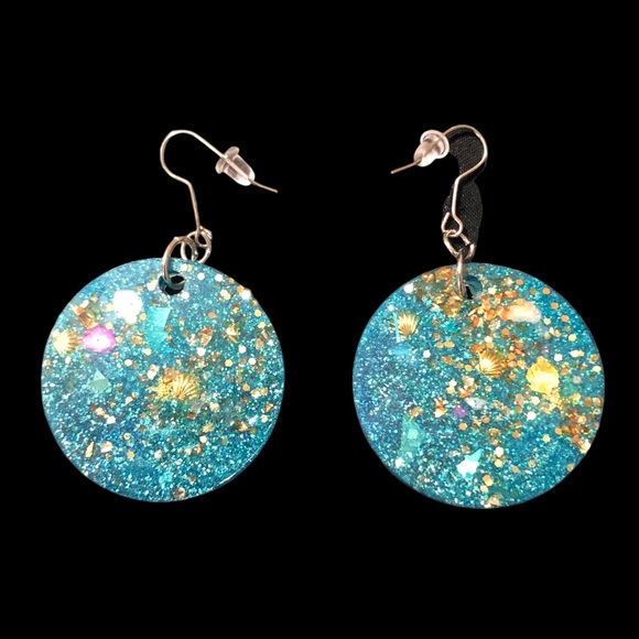 Handmade Beach Theme Jewelry Set Necklace Earrings Bracelet & Free Keychain! NEW - Picture 4 of 9